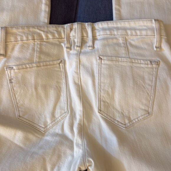 NWOT McGuire Carmina Slim Jean in Off White Denim with Tan Stitching. Size 26. - Picture 6 of 11
